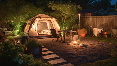 backyard camping ideas