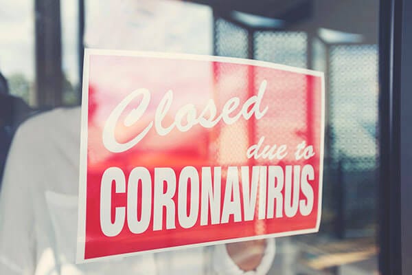 Stores closed due to COVID-19