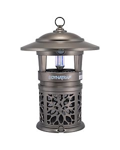 DynaTrap® Insect Trap for 1/2 Acre w/ EZ Disposal Terrazza Basket - Tungsten, silhouette